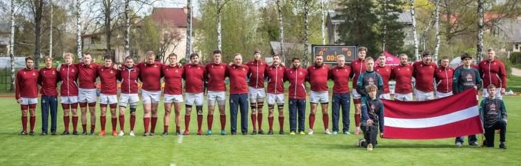 The Latvian team - can you spot Tom